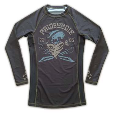 PRIDE OR DIE ''pirate'' RASHGUARD - BLACK